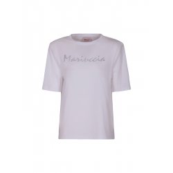 T-SHIRT CON LOGO IN STRASS