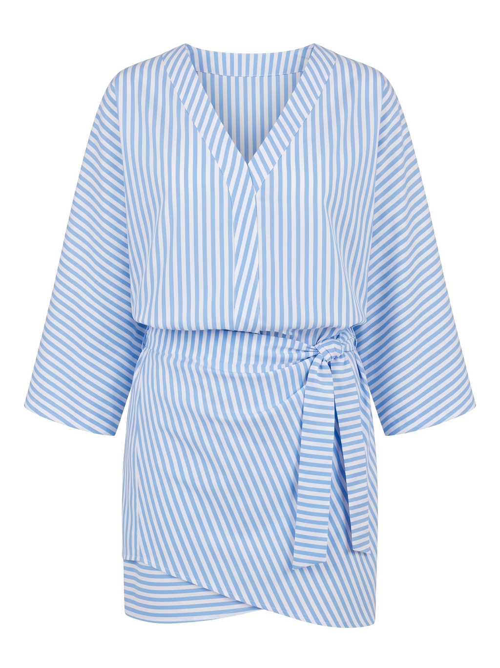 VESTITO PAREO IN COTONE RIGATO