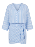 VESTITO PAREO IN COTONE RIGATO