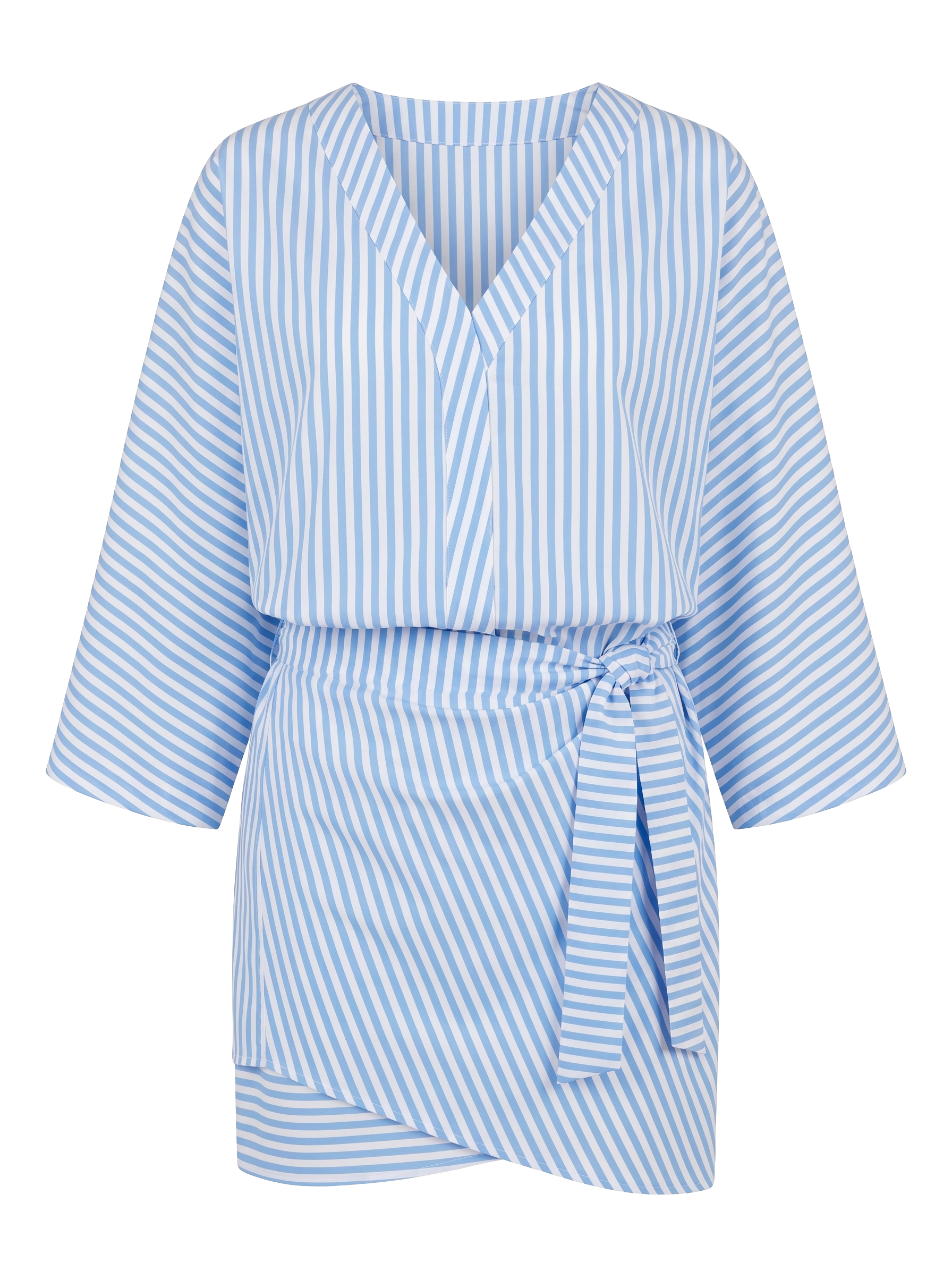 VESTITO PAREO IN COTONE RIGATO