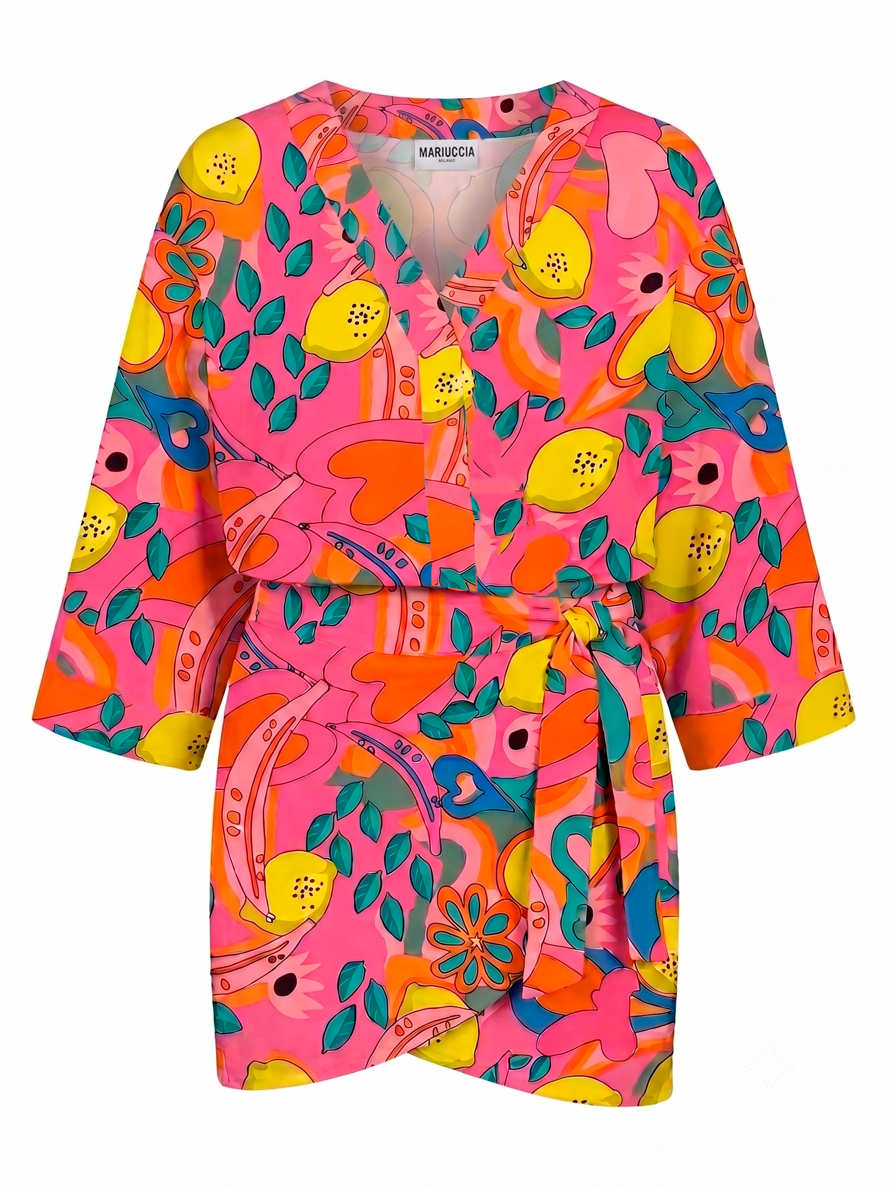 VESTITO PAREO IN COTONE RIGATO