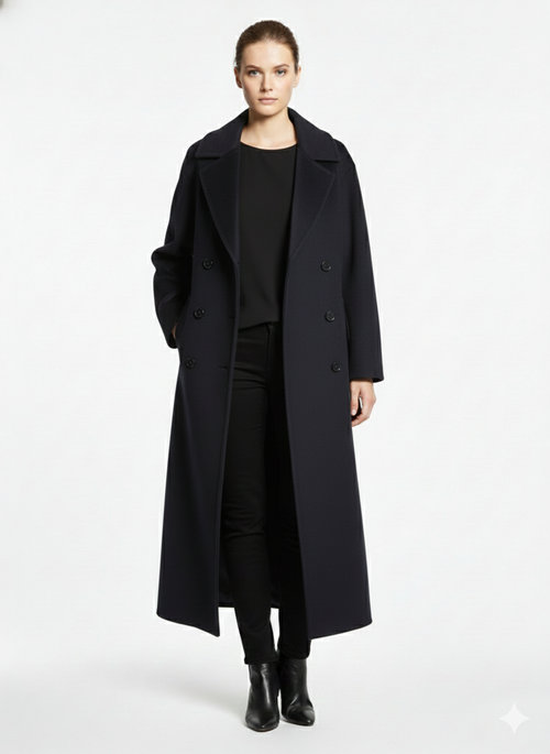 Cappotto lungo doppiopetto B2601