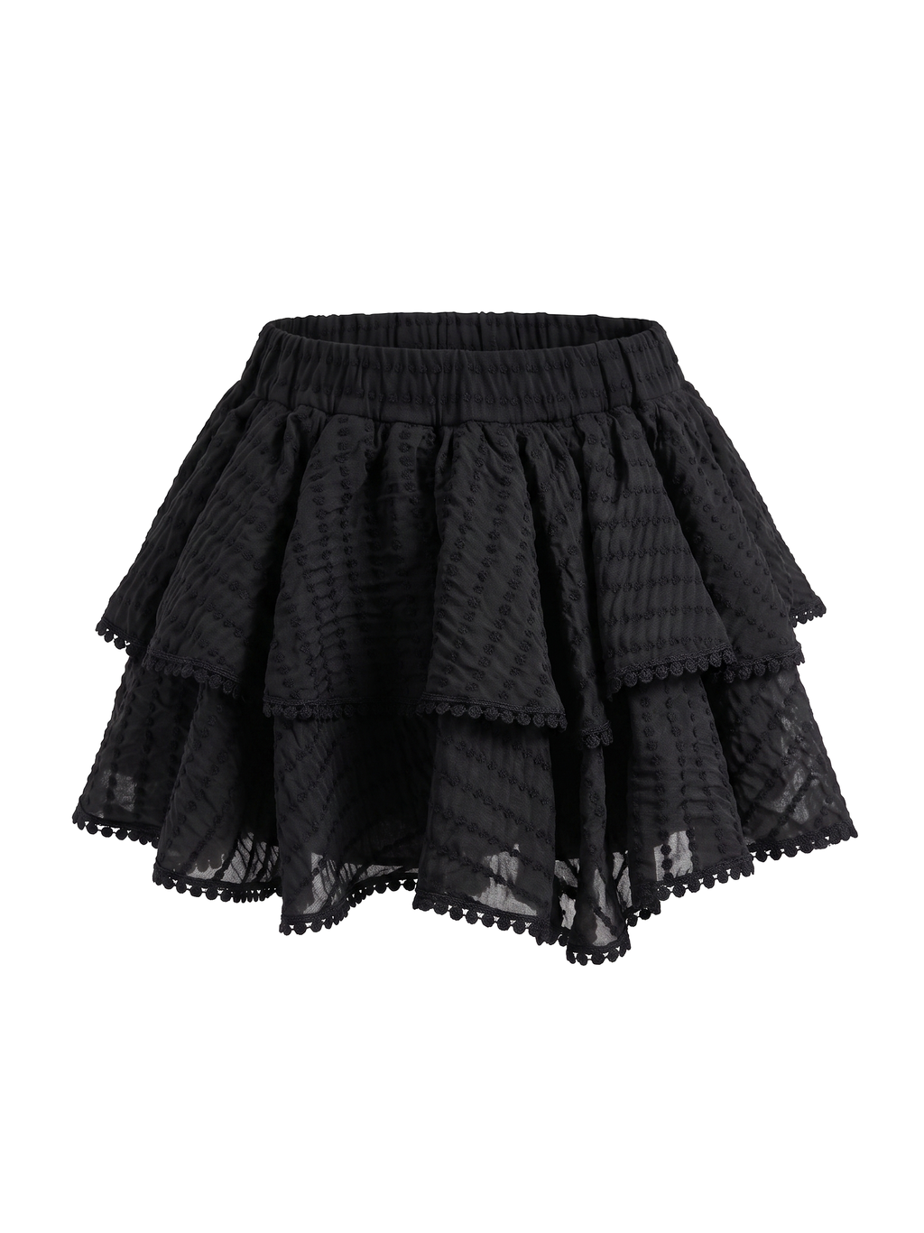 MINIGONNA IN ORGANZA RICAMATA