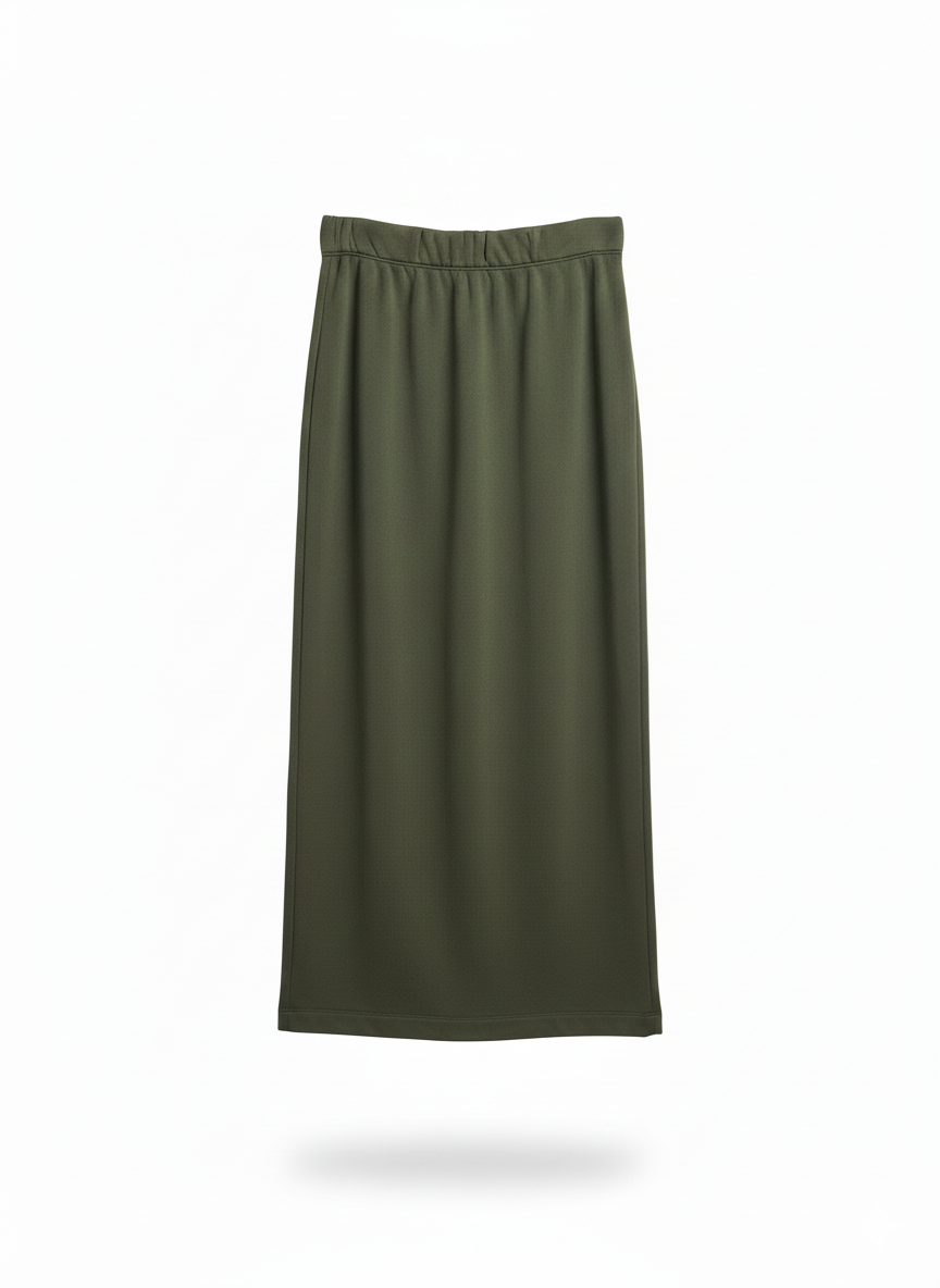 Gonna lunga in felpa con spacco GONNA G2590