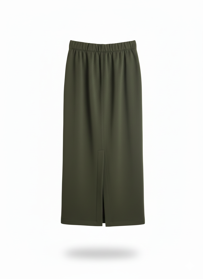 Gonna lunga in felpa con spacco GONNA G2590