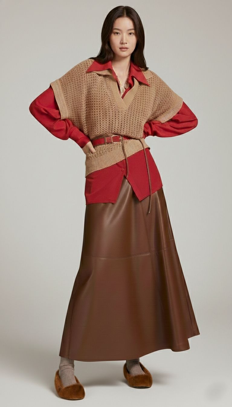 Gilet in maglia traforato MA2548