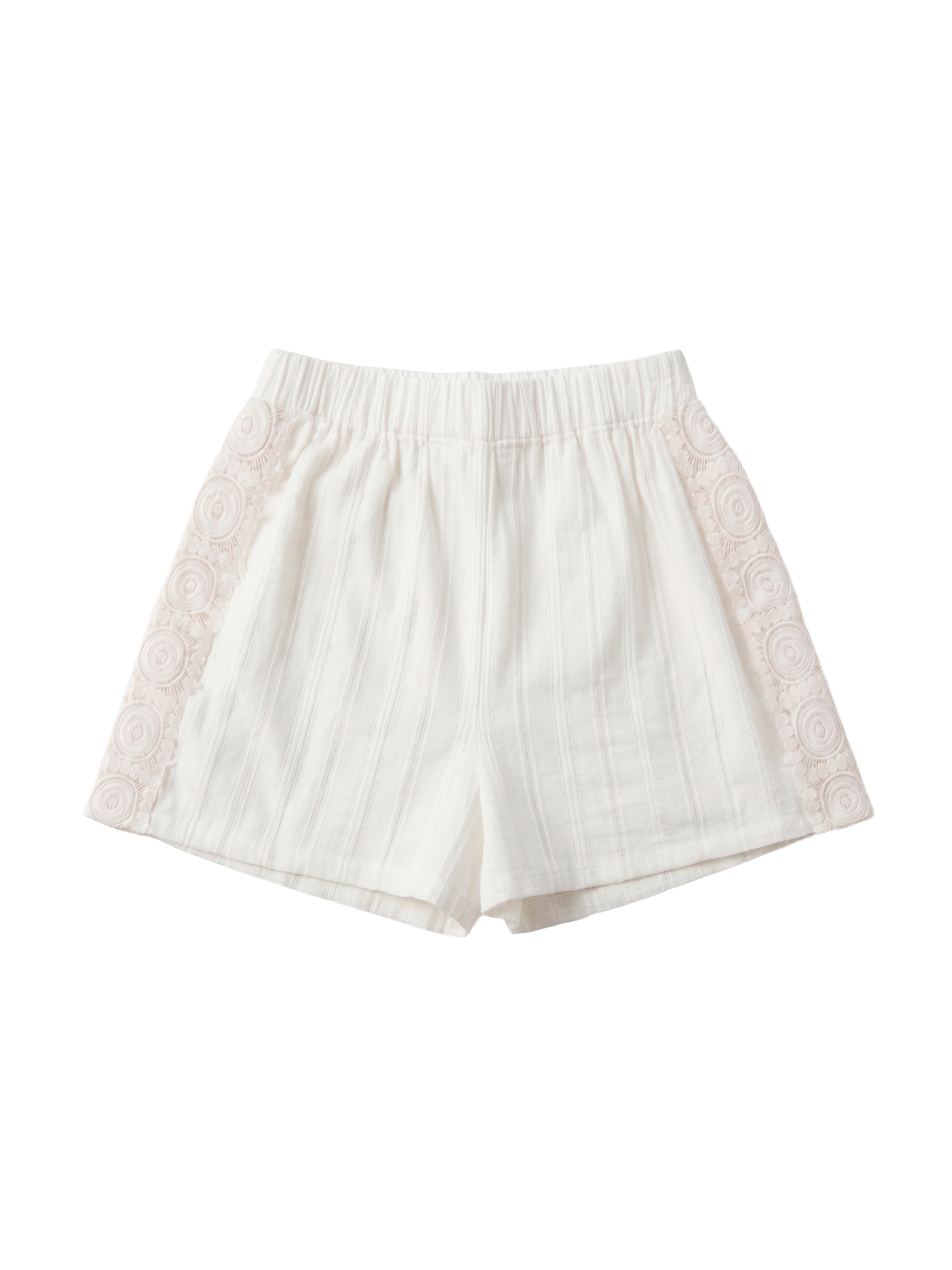 SHORT IN COTONE RICAMATO