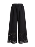 PANTALONI CON FONDO SMERLATO