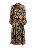 VESTITO IN RASO FANTASIA CON FIOCCO
