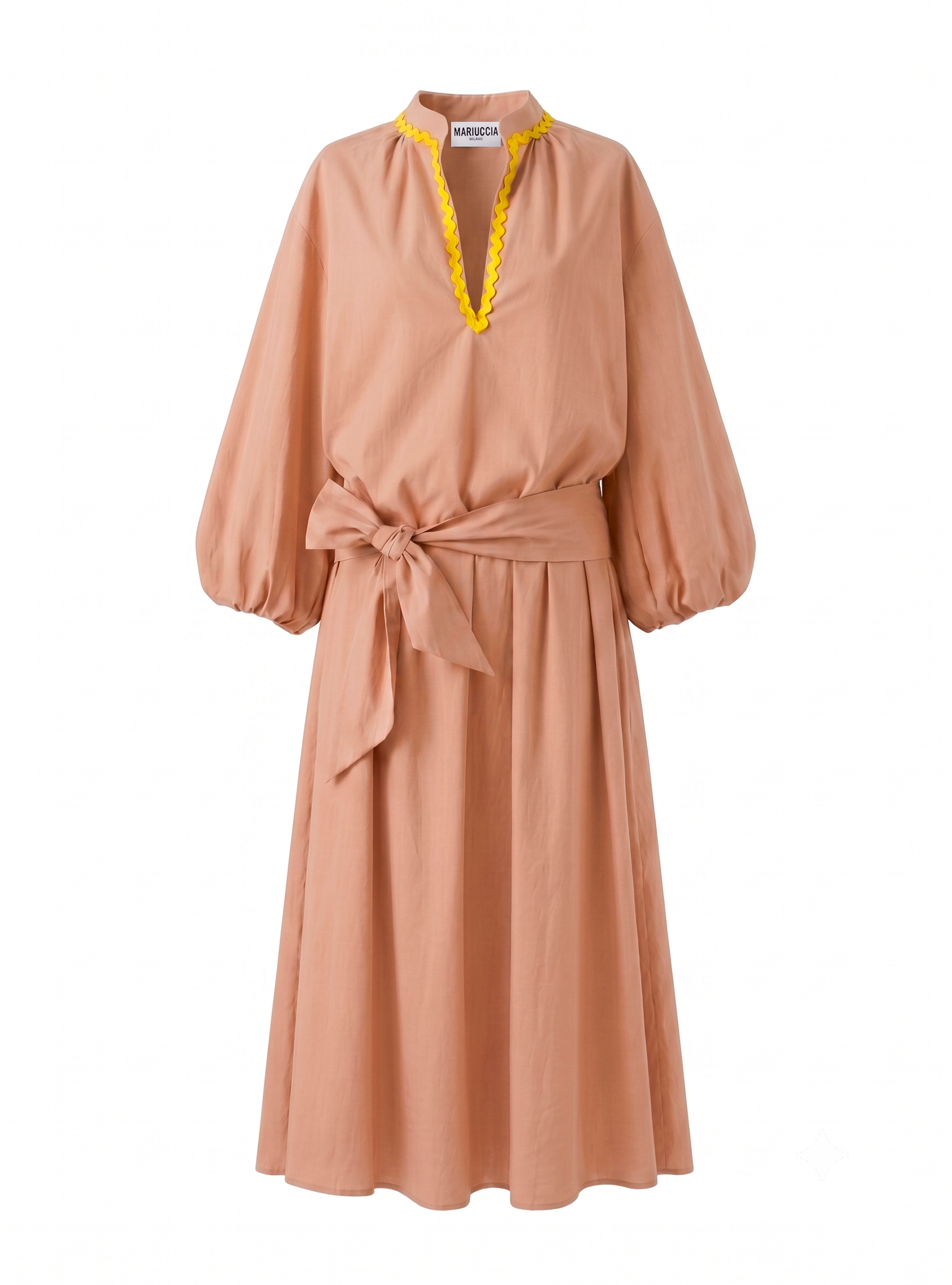 VESTITO LUNGO CON PASSAMANERIA