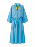 VESTITO LUNGO CON PASSAMANERIA