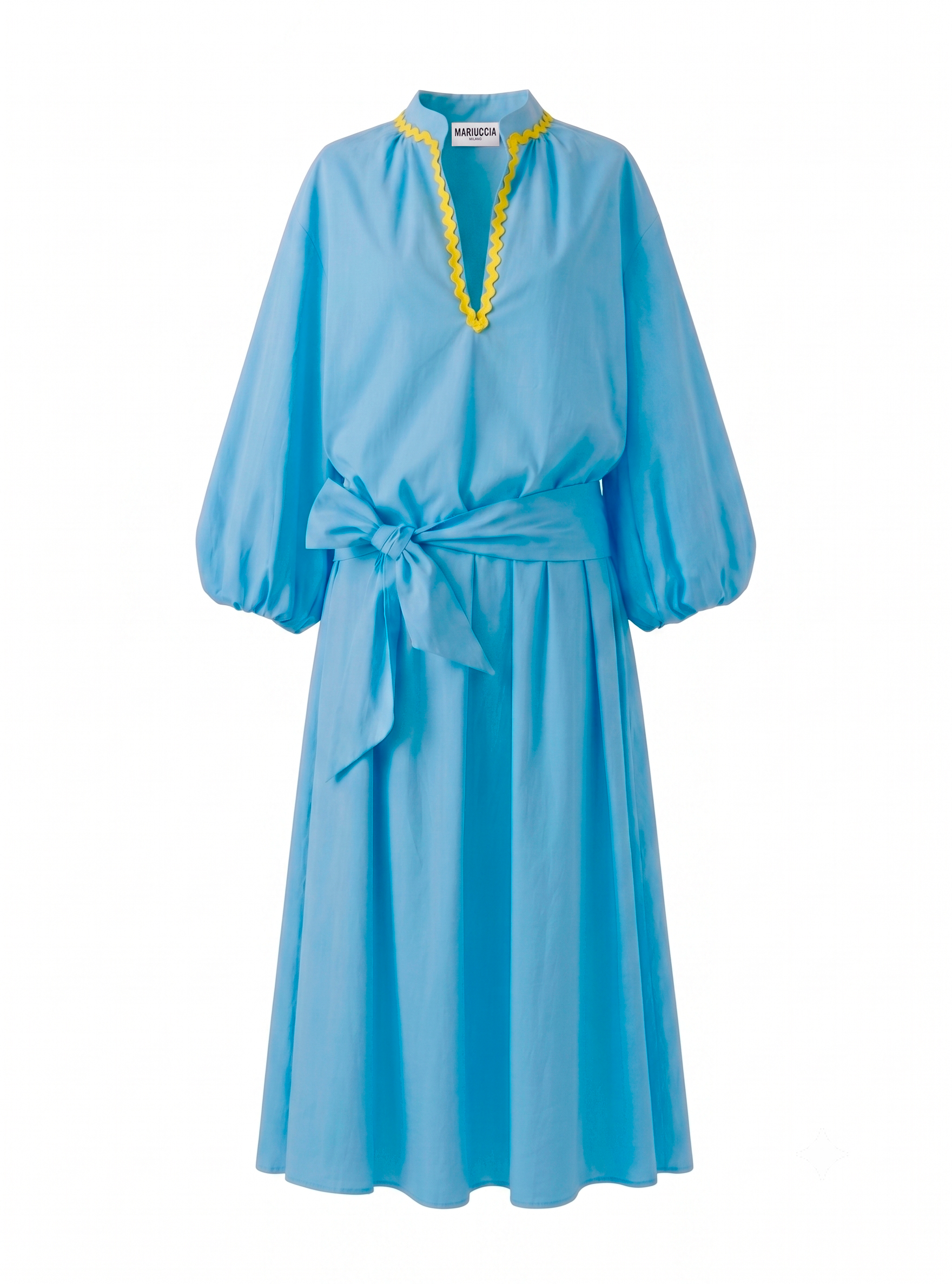 VESTITO LUNGO CON PASSAMANERIA