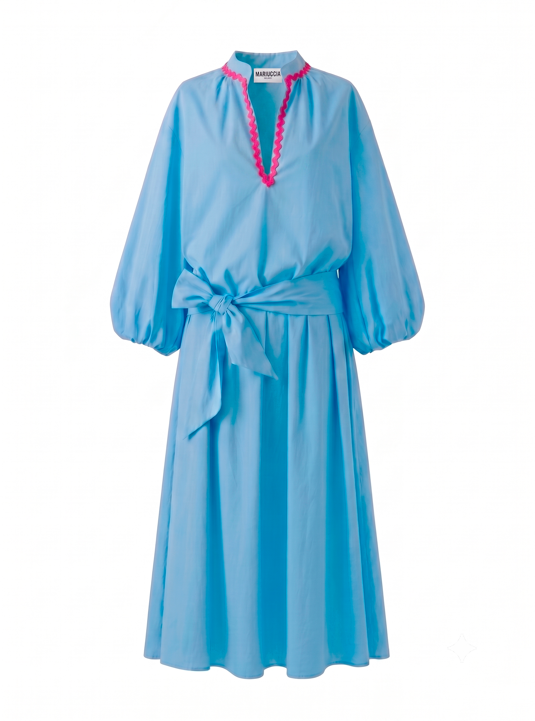VESTITO LUNGO CON PASSAMANERIA