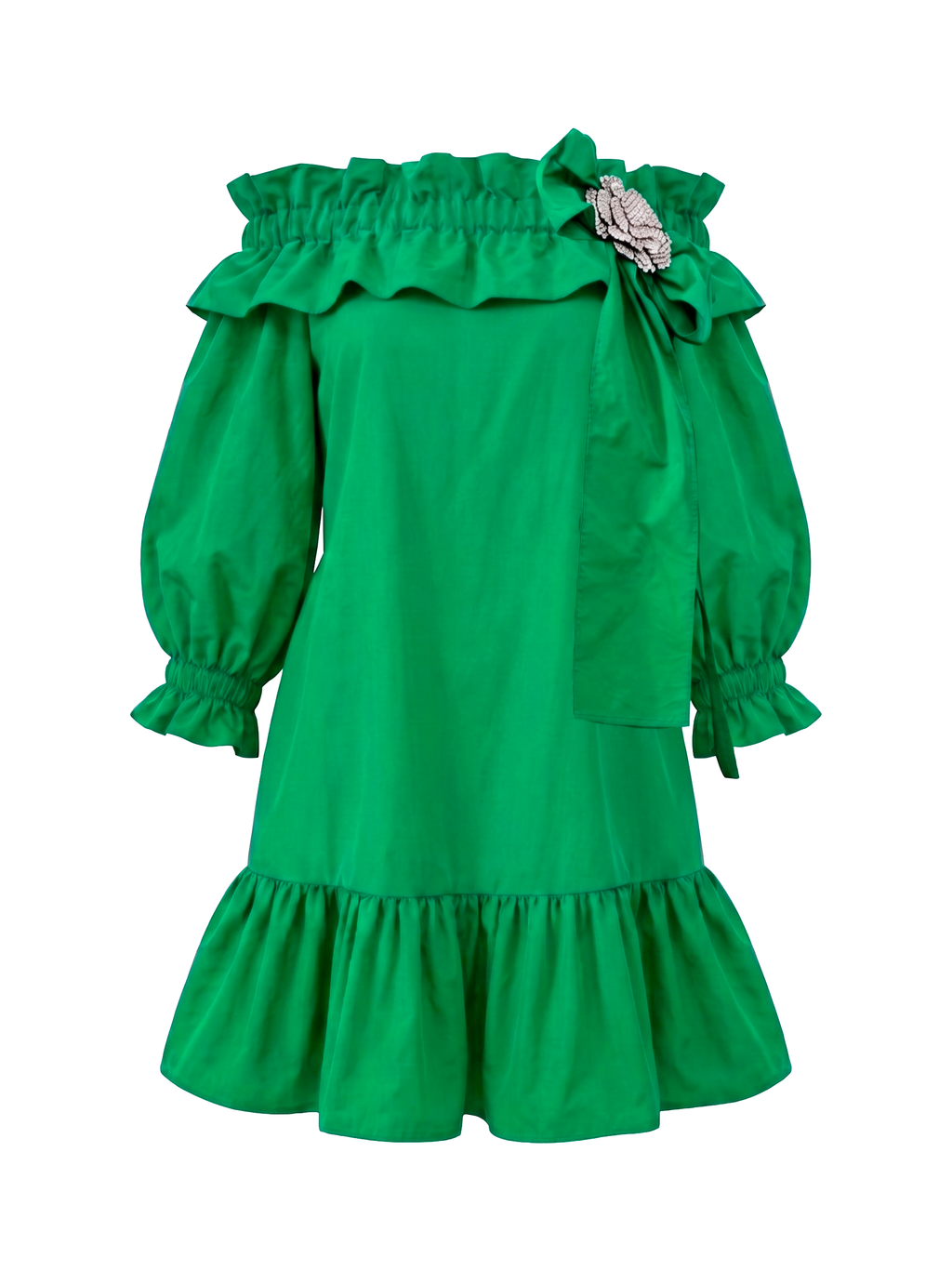VESTITO OMERALE IN TAFFETA'