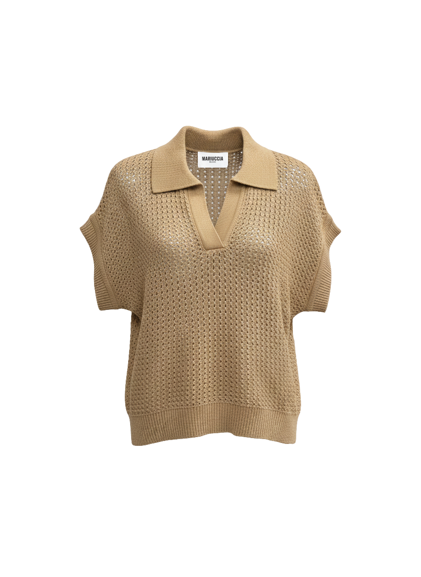 Gilet in maglia traforato MA2548