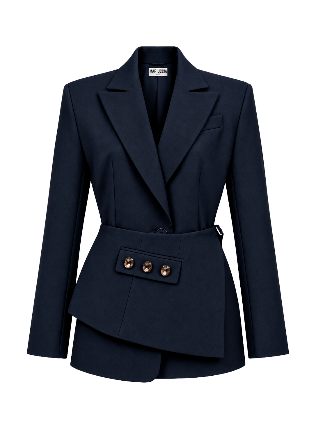 BLAZER STRUTTURATO CON DETTAGLIO GIOIELLO