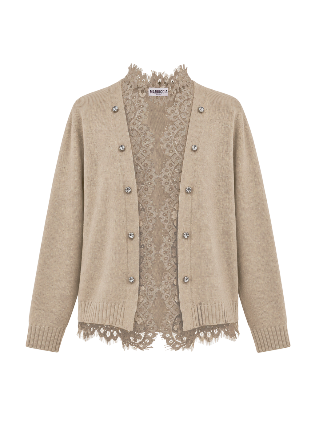 CARDIGAN CON DETTAGLI IN PIZZO