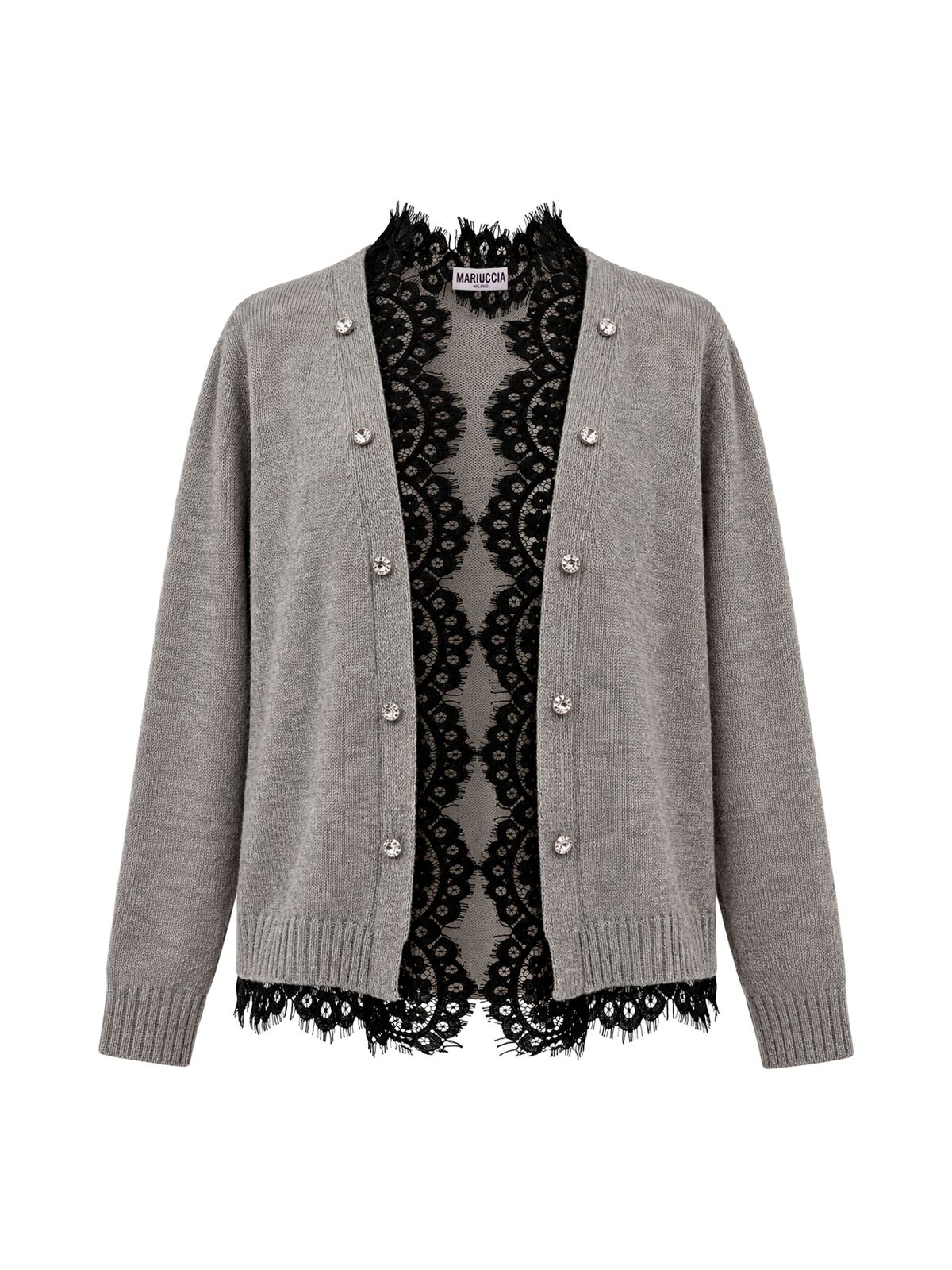 CARDIGAN CON DETTAGLI IN PIZZO
