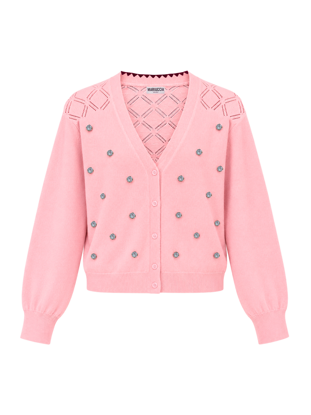 CARDIGAN CON APPLICAZIONI GIOIELLO
