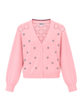 CARDIGAN CON APPLICAZIONI GIOIELLO