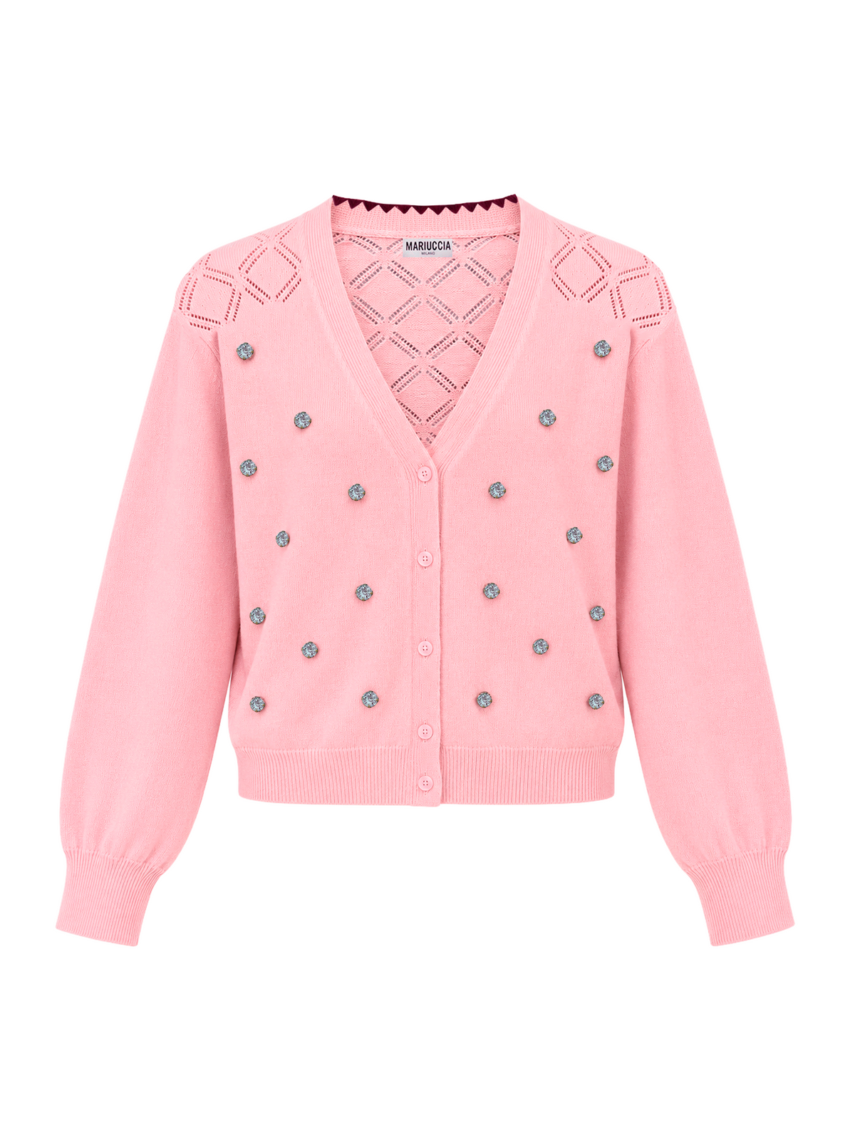 CARDIGAN CON APPLICAZIONI GIOIELLO