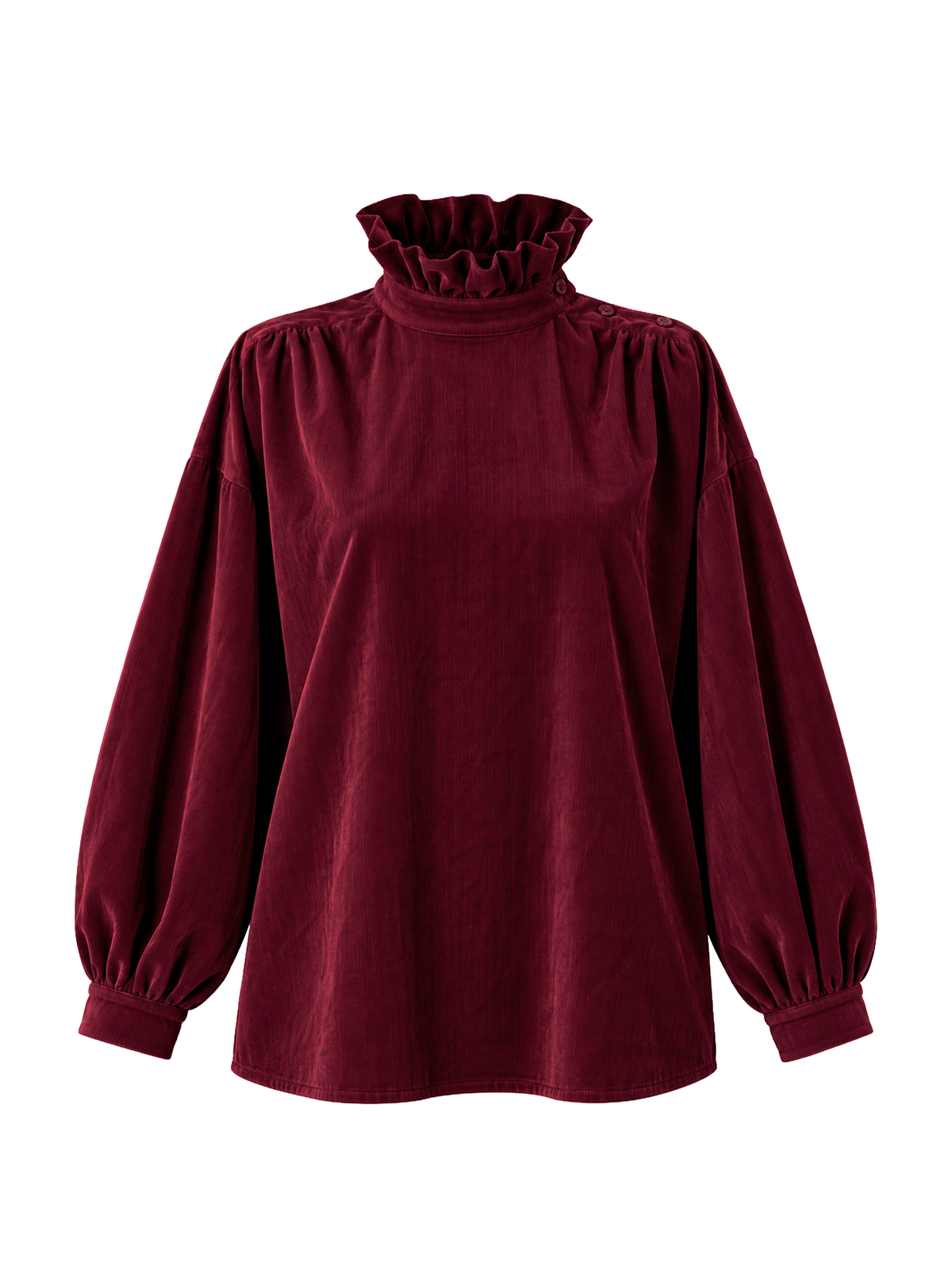 BLUSA IN VELLUTO A COSTE