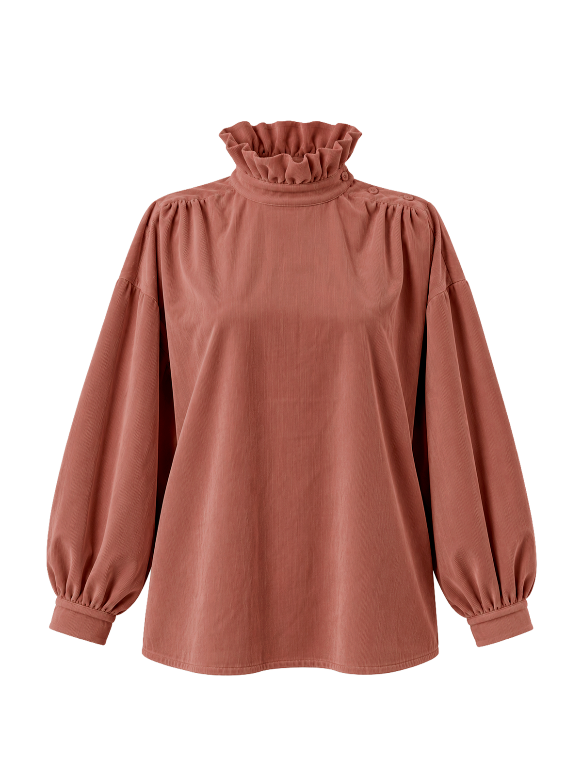 BLUSA IN VELLUTO A COSTE