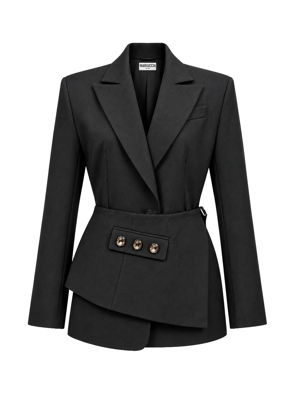 BLAZER STRUTTURATO CON DETTAGLIO GIOIELLO