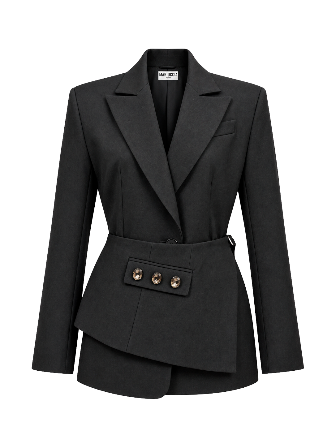 BLAZER STRUTTURATO CON DETTAGLIO GIOIELLO