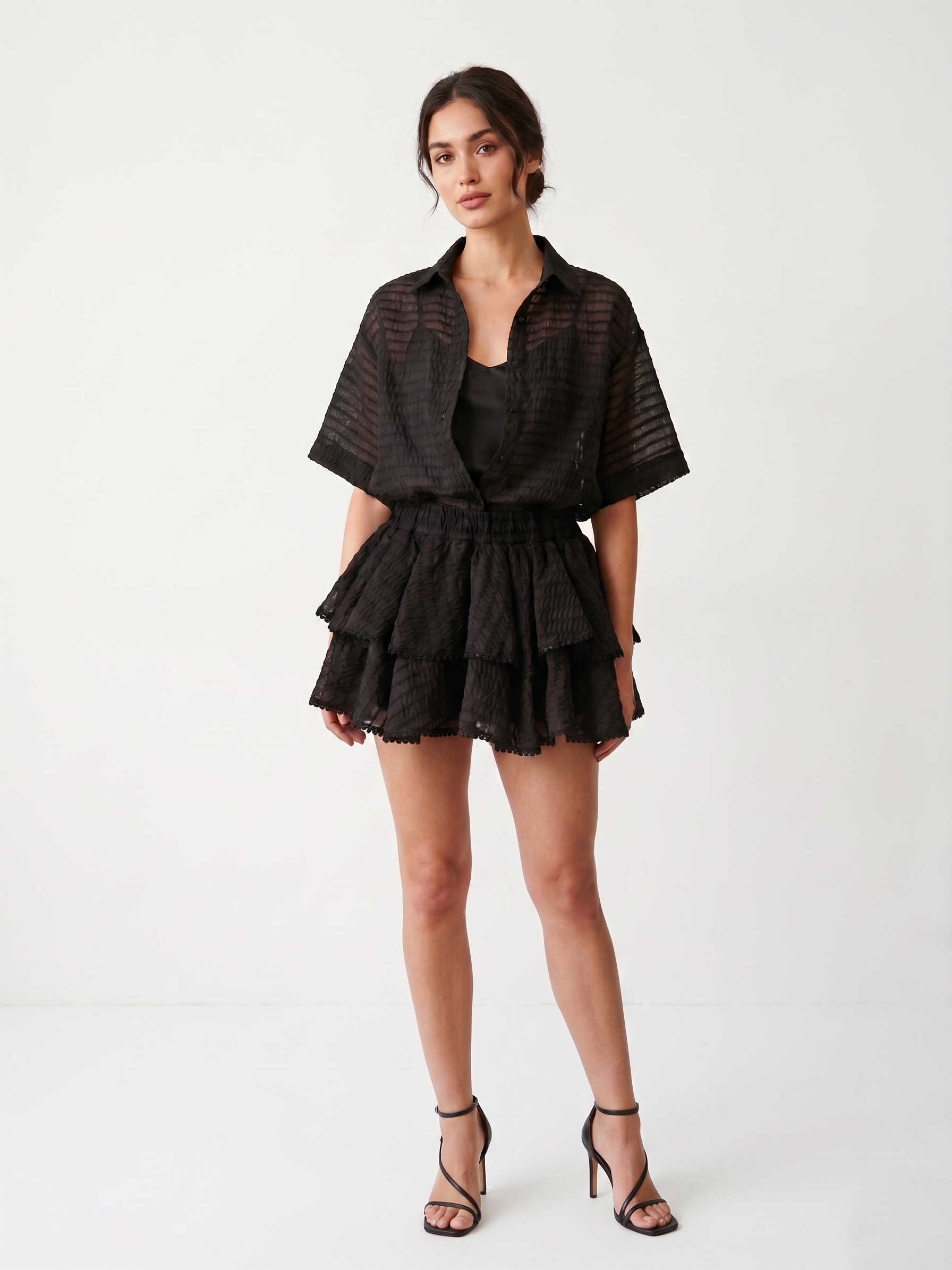 Camicia in organza C1007