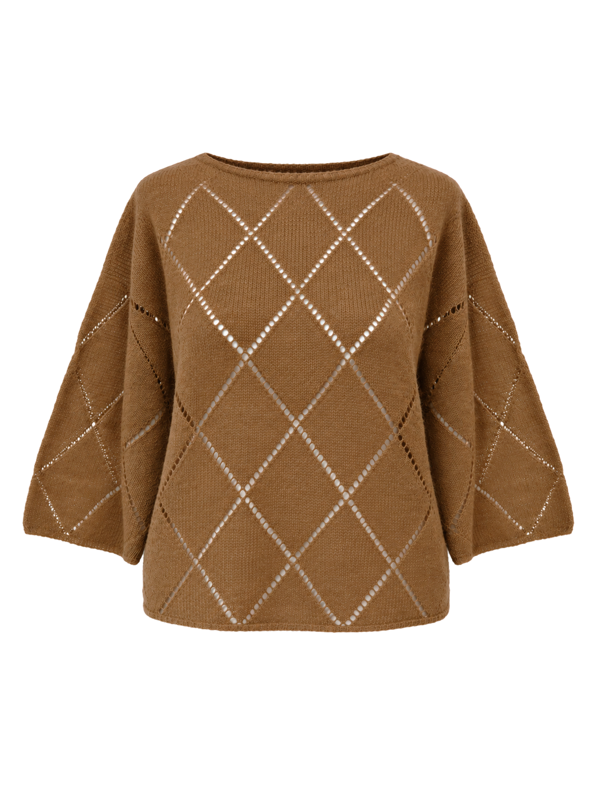 MAGLIA TRAFORATA CON MOTIVO A ROMBI