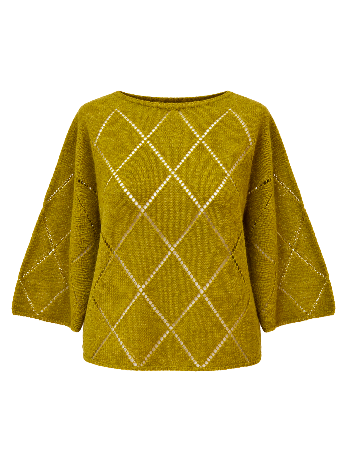 MAGLIA TRAFORATA CON MOTIVO A ROMBI